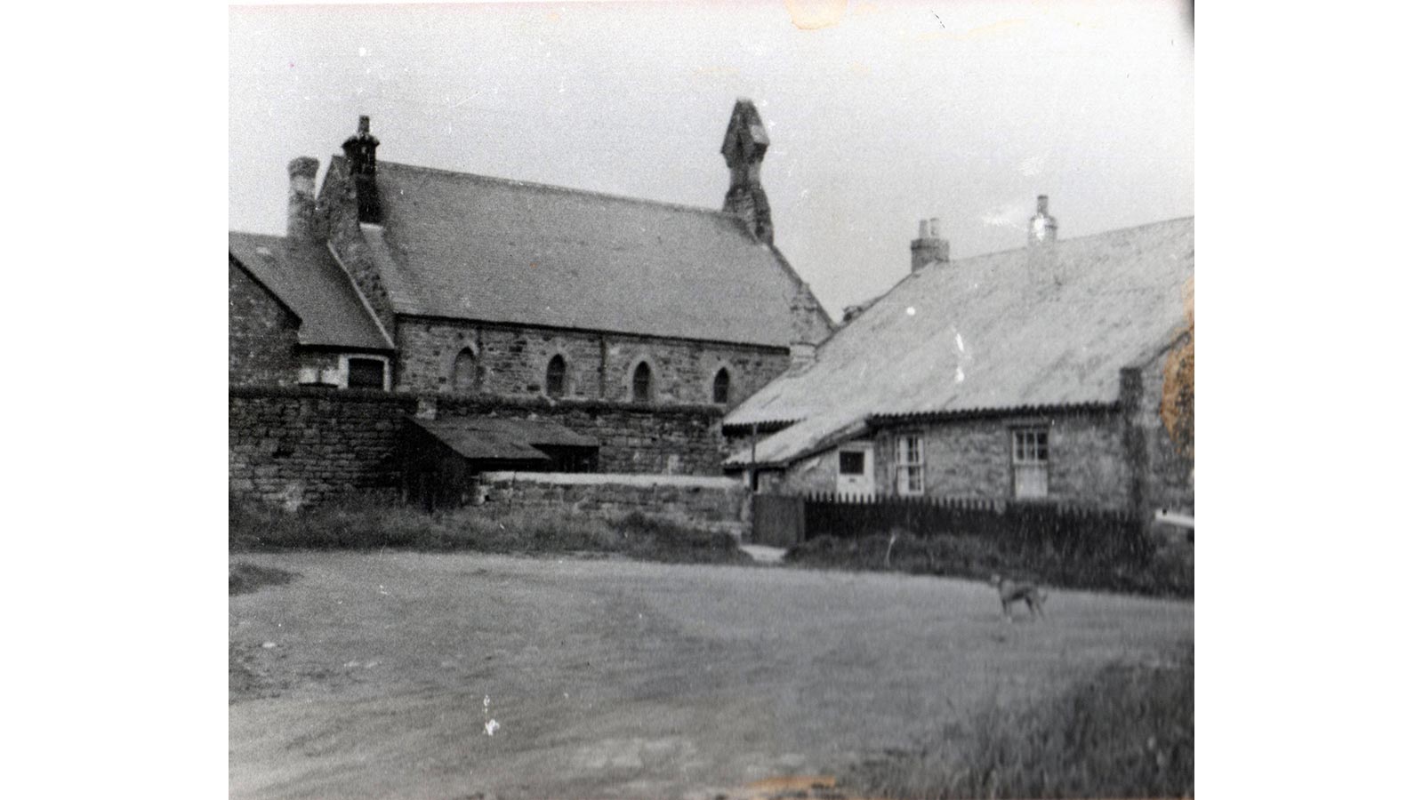 image of Low Square - Mina Wray's house, backto back with the Post Office - 1920