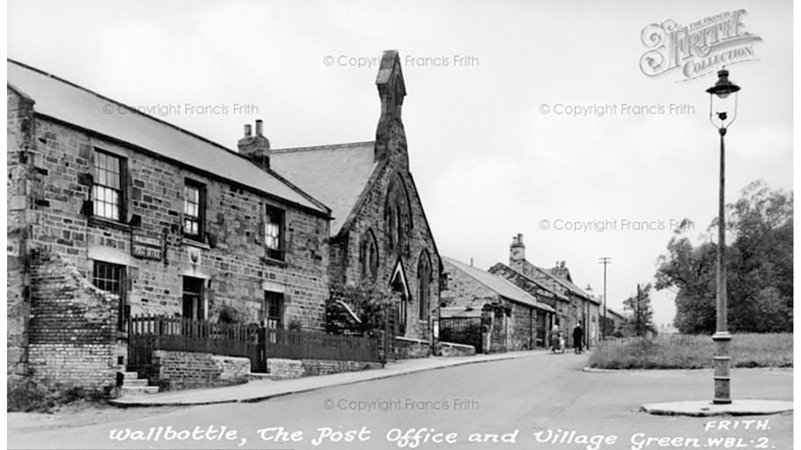 image of Walbottle Post Office and Village Green © The Francis Frith Collection - 1955