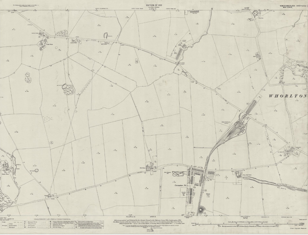 map image of North Walbottle Colliery and Coronation Pit, Walbottle, 1920
